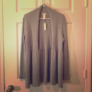 NWT Max Studio Gray Cardigan Size M